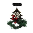 thumbnail image 1 of Bfogop Christmas Candle Holders Gold Snowflake Candlestick Red Berry Pine Leaves Decoration for Taper Table Centerpiece Holiday Home Party Decor Christmas Holders 4.3x5.3Inch, 1 of 6