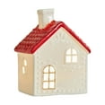thumbnail image 1 of Bfogop Christmas Decor Village Red Rooftop Lighted Ceramic Houses Indoor White Xmas Lighted Ceramic Houses Christmas Indoor Xmas Holiday Farmhouse Rustic Decor for Home Table Room, 1 of 6