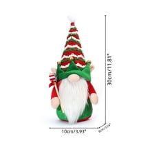 Bfogop Christmas Gnomes Plush Decor, Handmade Dolls Home Decor Faceless Elf Dwarf Set for Tree Table Mantel Tiered Tray Ornaments, Festive Gift for Wife Kids Collectors 12 Inch