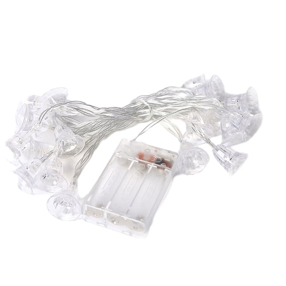 Bfogop Christmas String Lights Decorations, 19FT LED Christmas Fairy Lights, Battery Operated with Timer Function Ideal Christmas Garland, Cute Window Lights Home Indoor Decor