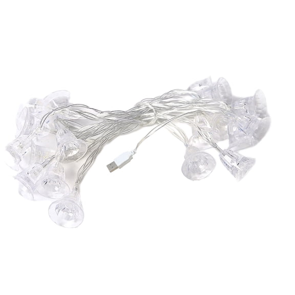 Bfogop Christmas String Lights Decorations, 19FT LED Christmas Fairy Lights, USB Operated with Timer Function Ideal Christmas Garland, Cute Window Lights Home Indoor Decor