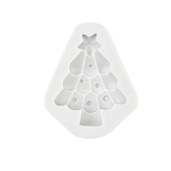 Bfogop Christmas Tree Fondant Cake Silicone Mold, Holly Leaves Silicone Molds Xmas Party DIY Cake Decorating for Chocolate, Fondant, Candy, Sugarcraft, Polymer Clay, Gumpaste, Baking