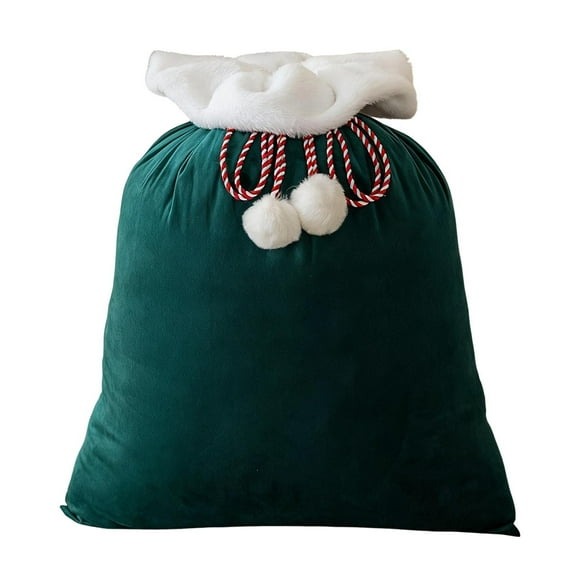 Bfogop Christmas Velvet Santa Bags with Drawstring Christmas Santa Gift Bags Large Gift Sack for Xmas Present Party Supply Costume Holiday Wrapping for Christmas Party Gift Wrap Bags