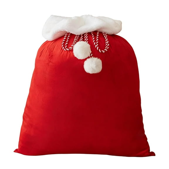 Bfogop Christmas Velvet Santa Bags with Drawstring Christmas Santa Gift Bags Large Gift Sack for Xmas Present Party Supply Costume Holiday Wrapping for Christmas Party Gift Wrap Bags
