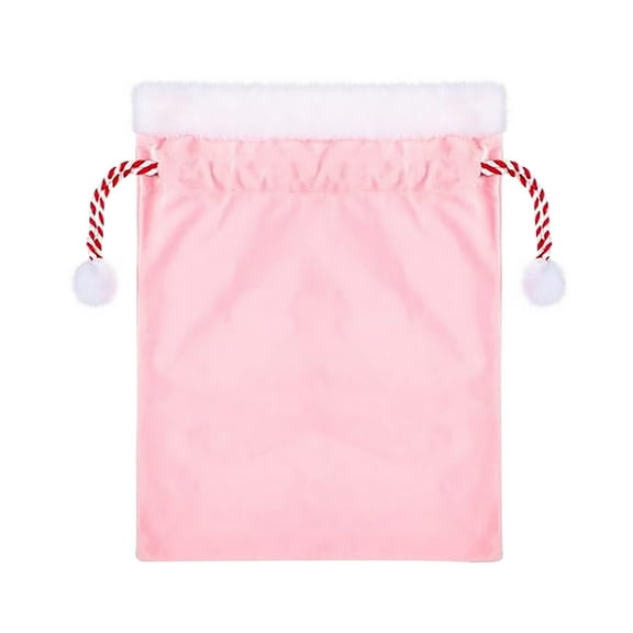 Bfogop Christmas Velvet Santa Bags with Drawstring Large Christmas Bags Santa Gift Sack Drawstring 20 x 28 Inch Santa Gift Sacks Xmas Stocking Supplies for Xmas Playing Present Toy