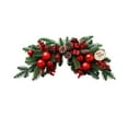 thumbnail image 1 of Bfogop Classic Christmas Wreath Rustic Christmas Wreaths for Front Door Xmas Winter Wreath with Green Norfolk Pine Needle Red Berry for Door Window Porch Wall Indoors Outside, 1 of 6