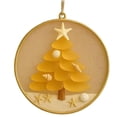 thumbnail image 1 of Bfogop Coastal Christmas Tree Ornament, Handmade Sea Glass & Shell Tree Hanging Ornaments, DIY Beach Themed Car Mirror Display Decor, Christmas Holiday Decor for Sea Lovers 3.15 Inch, 1 of 3