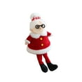 thumbnail image 1 of Bfogop Cute Christmas Santa Doll, Plush Small Santa Figurine with Red Scarf, Christmas Indoor Decor for Winter Home Office Shelves Tabletop Party Holiday Decor Cute Gift 6.7 Inch, 1 of 2