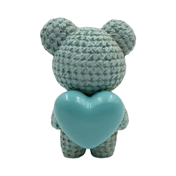 Bfogop Cute Resin Bear Figurine Ornaments Home Decor Love Bear Statue, Romantic Couples Gift for Anniversary, Valentine’s Day, Birthday, Unique Home & Office Shelf Decor 2.4x4 Inch