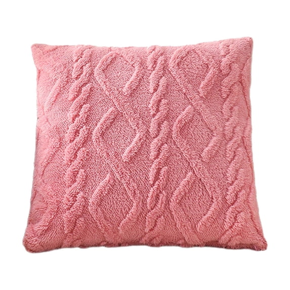 Bfogop Decorative Throw Pillow Covers 15*15 Inches ,Knitted Pattern Color-Clash Design Cushion Cover,Pillow Case for Bedroom Couch Sofa Living Room,Summer Home Decor