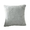 thumbnail image 1 of Bfogop Decorative Throw Pillow Covers 18x18 Inches, Soft Leaves Textured Flannel Fleece Pillowcase Square Cushion Covers for Sofa Couch Bed Farmhouse Home Decor, 1 of 6