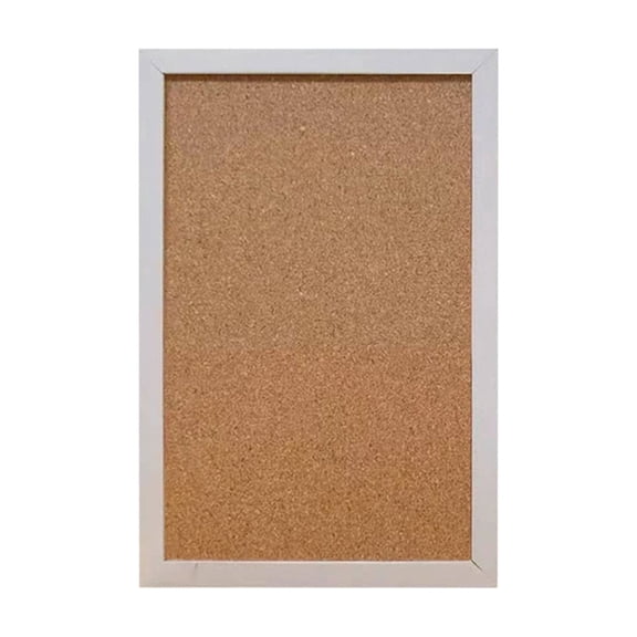 Bfogop Double-Sided Cork Board for Wall, 16" x 12" Hanging Wood Framed Small Bulletin Board, Picture Display Vision Board Corkboards for Wall Room School Office Decor