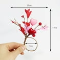 thumbnail image 1 of Bfogop Easter Flower Napkin Ring, Floral Leaf Rustic Eucalyptus Rattan Napkin Ring Holder Farmhouse Spring Table Decorations for Family Dining Banquet Wedding Easter Holiday Table Decor, 1 of 9