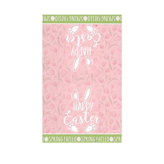 Bfogop Easter Kitchen Towels Bunny Floral Hello Spring Dish Towels Easter Tea Towels Easter Kitchen Decor Spring Flowers Blessings Dishcloths for Home Housewarming Decor 16x24 Inch