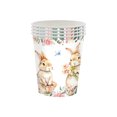 thumbnail image 1 of Bfogop Easter Theme Party Tableware 20PCS Easter Brown Flower Bunny Party Disposable Paper Cup Serve 20 Guests Dinnerware for Holiday Party Table Decoration Spring Gathering, 1 of 4