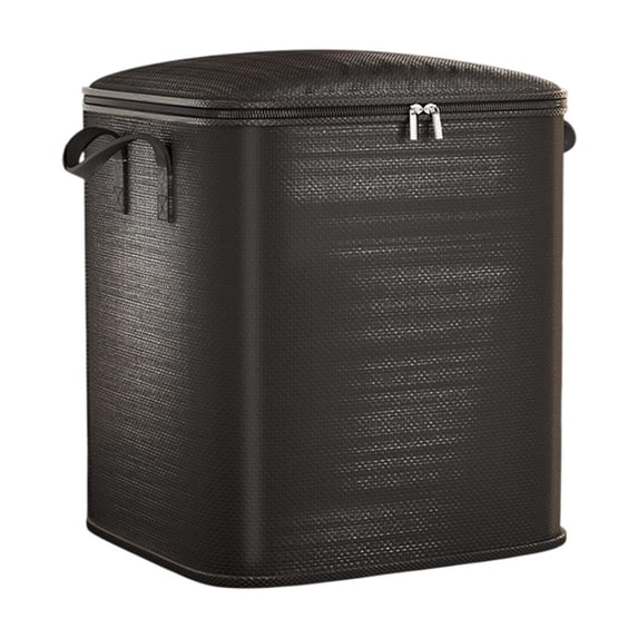 Bfogop Extra Large Blanket Storage Containers, Breathable Clothes Bedding Pillow Sheet Storage Bags with Zipper,Non-woven Moving Quilt Large Capacity Storage Bins 75L