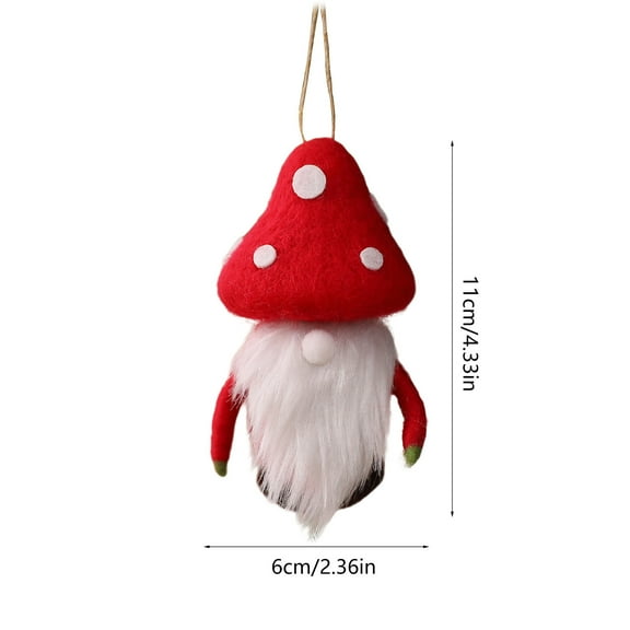 Bfogop Felt Mushroom Christmas Mushroom Decorations Xmas Hanging Ornament Christmas Tree Ornament Decorations for Wedding Holiday Spring Tree Decor, Fall Autumn Home Decor Gift