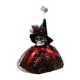 thumbnail image 1 of Bfogop Halloween Hanging Witch Skeleton Ornaments, Halloween Pumpkin Witch Spooky Glitter Halloween Ghosts Hanging Figurines for Halloweenfor Home Decor Tree Ornament Decorations, 1 of 6