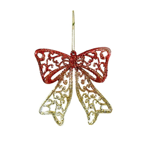 Bfogop Hanging Christmas Glitter Decor Christmas Tree Decoration Acrylic Flat Pendant 2D Party New Year Christmas Crafts, New Christmas 2D Pendant Christmas Decor Supplies Tree Pendan