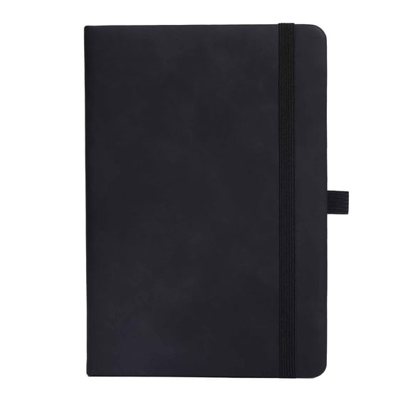Bfogop Hardcover Lined Notebook Journal for Writing, 200 Pages Leather Thick College Ruled Notebook Journal with 100GSM Paper, A5 (5.7'' X 8.4'') Daily Journal for Work Organization