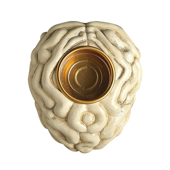 Bfogop Human Organ Models Candle Holder, Retro 3D Heart Spine Brain Candlestick Candle Stand Holder Resin Candle Holders for Halloween Horror Theme Party Tabletop Decoration