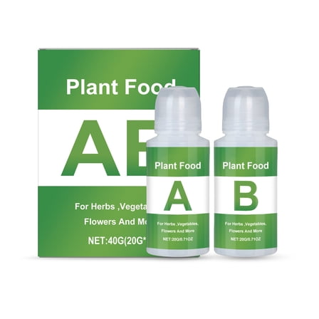 Bfogop Hydroponics Nutrients, All Purpose Plant Food A & B, Hydroponics Supplies, Fertilizer for All Plants and Media, Hydroponics System Accessories for Vegetables Fruits Flowers Thrive