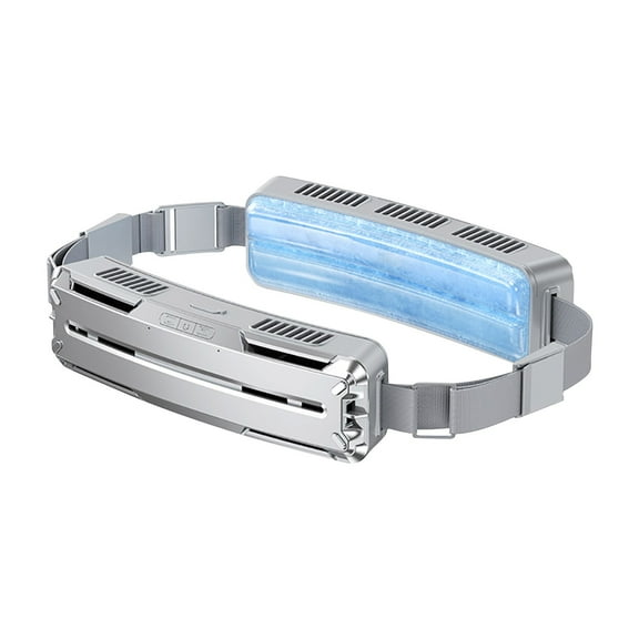 Bfogop Ice Cooling Belt with Fan & 4000mAh Battery, 4D Wind Curtain Technology & 4-Speed Settings, Portable Air Conditioner for Outdoor Sports Waist