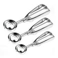 thumbnail image 1 of Bfogop Ice Cream Scoop 3 Pcs, 18/8 Stainless Steel Cookie Scoop, Cookie Scoops for Baking, 2 Tbsp/ 30 ml/ 1 oz Cookie Dough Scoop, Ice Cream Scooper with Trigger Release, 1 of 9