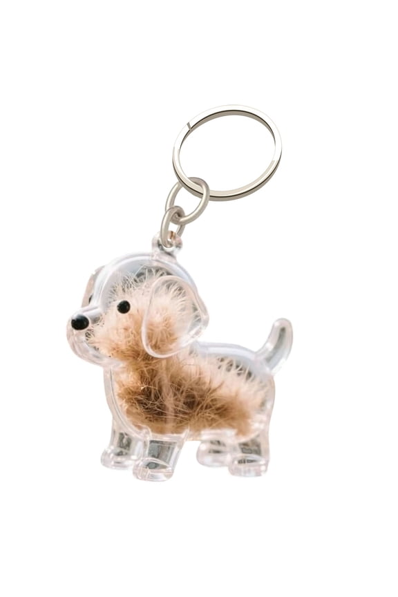 Keychain for Collecting Cat and Dog Hair,Cat Hair Storage Capsules,Transparent Cats Hairs Storage Bottle,Pet Memorial Gift, DIY Pet Furs Collection Keychain, Pet Fur Keepsake