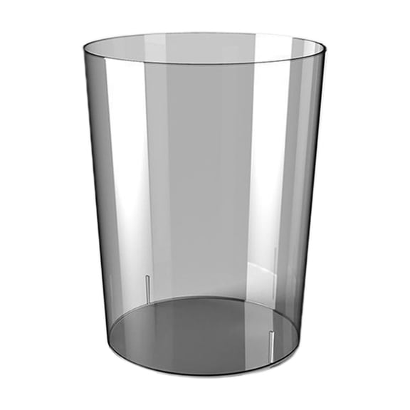 Bfogop Lightly Threaded Trash Can Modern Trash Can, Vertical Light Translucent Large Capacity for Living Room Bedroom Bathroom 15L
