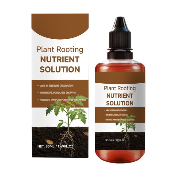 Bfogop Liquid Rooting Vitamins Fast Propagation, Less Shock Works in Water, Soil, Leca, Moss Stronger Roots, for All Indoor Houseplants Like Pothos 100ml