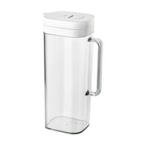 Bfogop Litre Plastic Cold Pitcher with Lid 2 L BPA-FREE Eco-Friendly Carafes Mix Drinks Water Jug BPA-FREE Carafes Mix Drinks Water Jug for Hot/Cold Juice Beverage Ice Tea