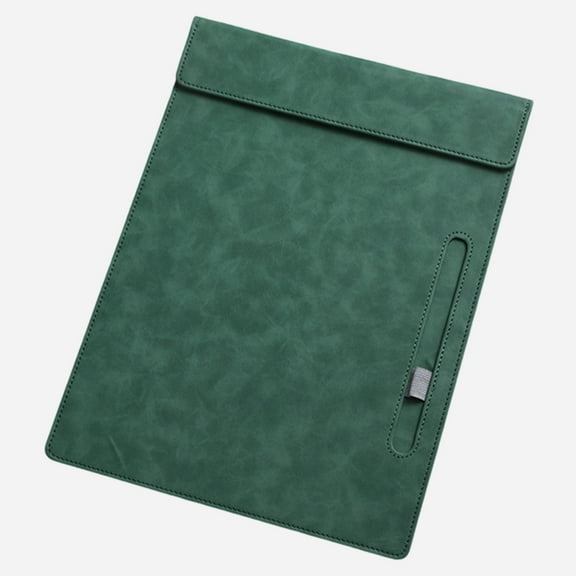 Bfogop Magnetic Clipboard A4 File Folder Ultra-Smooth PU Leather Office Meeting Conference Profile Clip Writing Board Pad Tablet Desk Clipboard Hardboard Pen Holder Loop