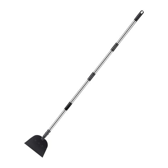 Bfogop Metal Snow Shovel, Floor Scraper, Heavy Duty Ice Scraper, 68” Flat Shovel for Driveway Sidewalk Garden Deck, Manual Push Plow for Snow Ice & Weed Removal