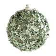 thumbnail image 1 of Bfogop Mint Green Christmas Ball Ornaments Shatterproof Glitter Plastic Decor with Floral Texture 3.15" Hanging Balls Glitter Sequin Balls for Xmas Tree, Holiday Wreath, Home Decor, 1 of 6