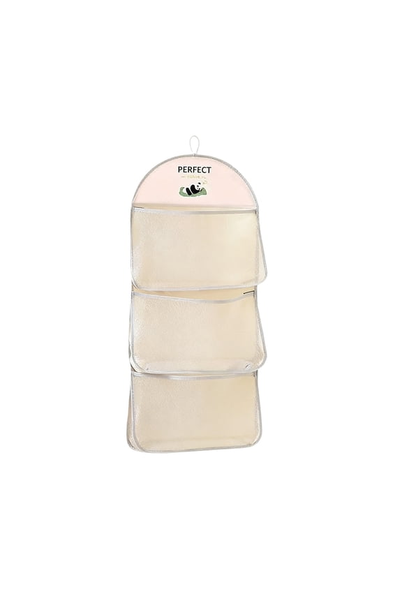 Multi Purpose Multi Layer Mesh Storage Hanging Bag,Hanging Storage with Metal Hanger Mesh Pockets for Bra Underwear Socks,Pockets Hang Store Bag for Door Wall Closet 16x18 Inch