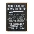 thumbnail image 1 of Bfogop Now Going To Bed No Trespassing Signs Home Decor Aluminum Sheet Wall Decoration,Outdoor Home Security Signs for Property, Modern Metal No Trespassing Decorative Signs, 1 of 9