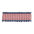 thumbnail image 1 of Bfogop Patriotic Curtain Valance 54 x 17 Inch American Flag Valance Curtain Rod Pocket 4th of July Star Stripes Short Window Treatment for Independence Day Home, 1 of 6