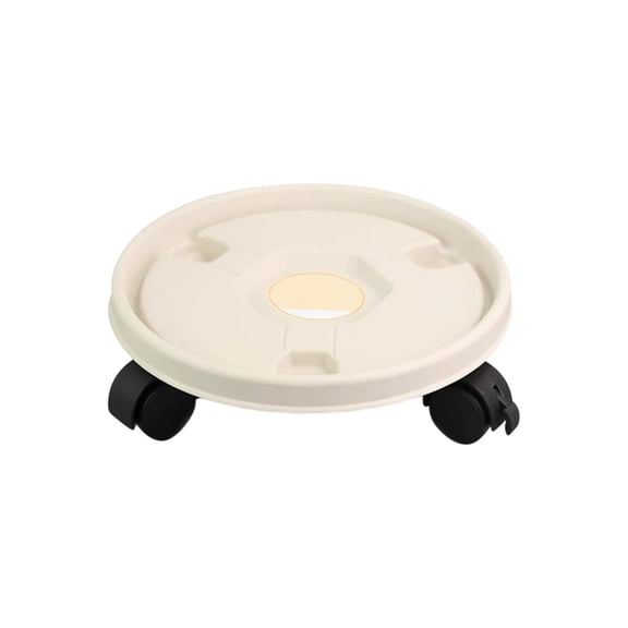 Bfogop Plant Caddy With Wheels, Plant Rollers With Wheels, Round Potted Rolling Plant Stands With Wheels Heavy Duty Flower Pot Rack on Rollers Dolly Trolley Tray Plant Dolly 9Inch