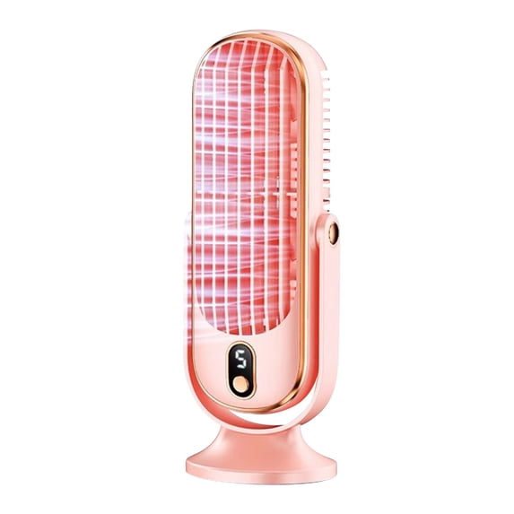 Bfogop Plug-in Desktop Mini Fan with 5-Speed Adjustments, Ultra Quiet Strong Airflow & Clear Display, USB Powered Compact Cooling for Home Office Vehicle Use