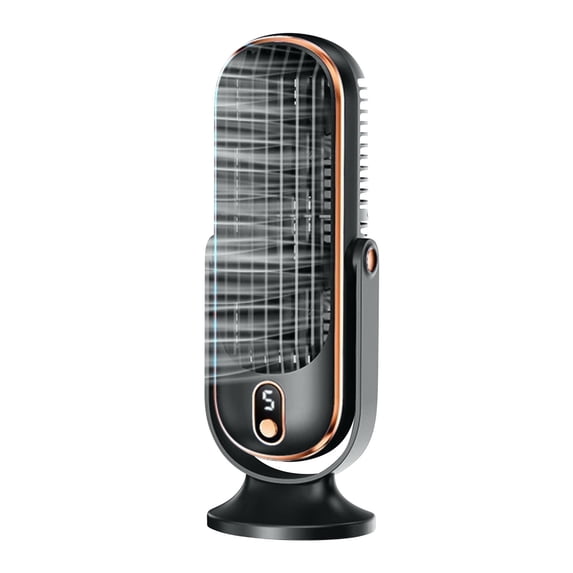Bfogop Plug-in Desktop Mini Fan with 5-Speed Adjustments, Ultra Quiet Strong Airflow & Clear Display, USB Powered Compact Cooling for Home Office Vehicle Use