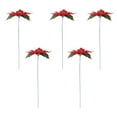 thumbnail image 1 of Bfogop Poinsettia Flowers Artificial Christmas Decor, Red Poinsettia Flowers for Christmas Tree, Velvet Poinsettias Artificial Flowers for Xmas Decor Home Indoor Outdoor Garden 13Inch, 1 of 6