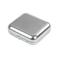 thumbnail image 1 of Bfogop Portable Ashtray, Pocket Ashtray Windproof Ashtray with Lid Stainless Steel Car Ash Tray for Car Outdoor Cigars,Portable Creative Pocket Ashtray, Universal Car Accessories (Silver), 1 of 8