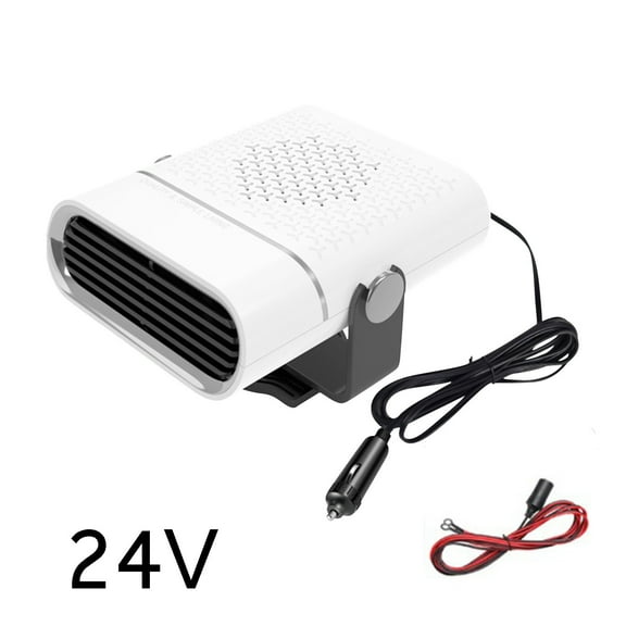 Bfogop Portable Car Heater, Fast Heating Defroster 2 in 1 Automobile Windshield Fast Car Heater 24 V Portable Car Heaters & Defroster, Plug In Cigarette Lighter for Car, SUV, Trucks