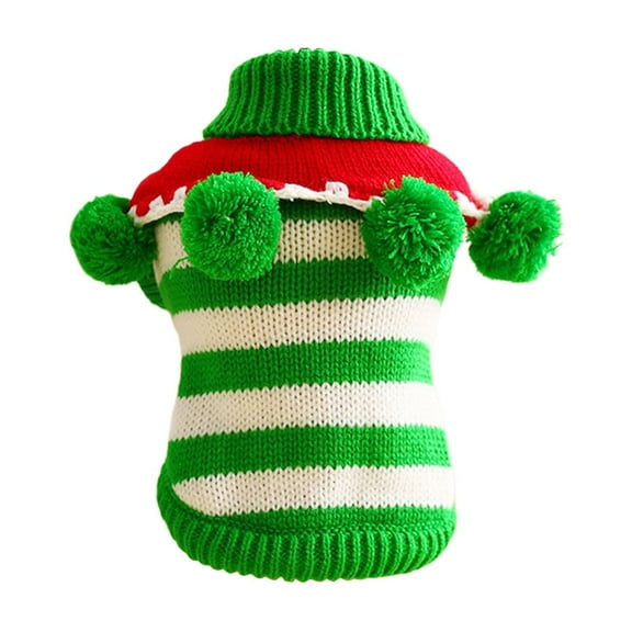 Bfogop Puppy Christmas Sweaters for Small Dogs Girl Boy Winter Knitwear Clothes Small Dog Cute Sweater Cat Lightweight Outfits Sweater Yorkie Teacup Birthday Holiday Dog Clothes