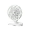thumbnail image 1 of Bfogop Rechargeable Desktop Hanging Fan with 3-Speed Settings, Wireless Digital Display & Child-Safe Design, Portable Office Cooler with Mounting Kit, 1 of 6