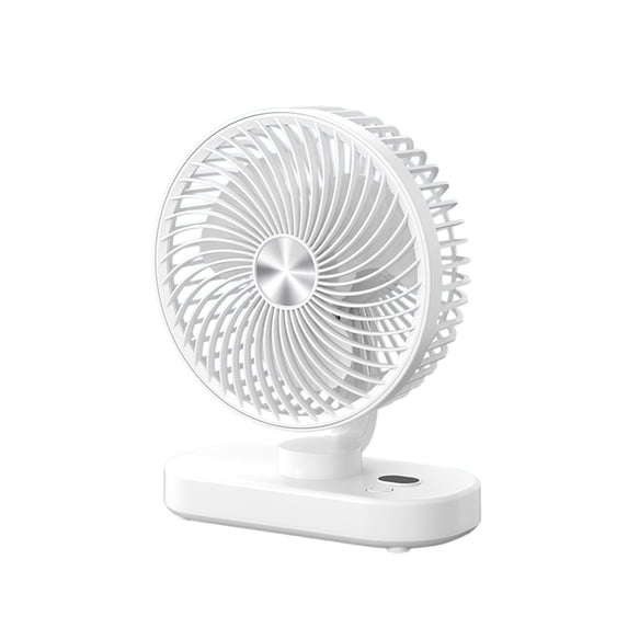 Bfogop Rechargeable Desktop Hanging Fan with 3-Speed Settings, Wireless Digital Display & Child-Safe Design, Portable Office Cooler with Mounting Kit