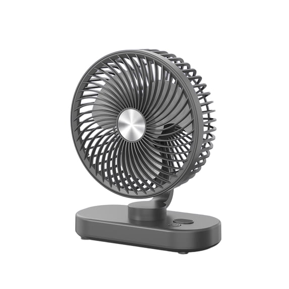 Bfogop Rechargeable Desktop Hanging Fan with 3-Speed Settings, Wireless Digital Display & Child-Safe Design, Portable Office Cooler with Mounting Kit