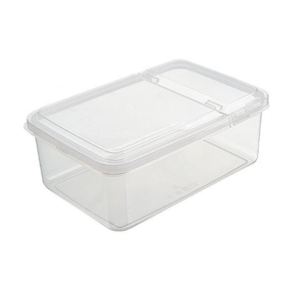 Bfogop Refrigerator Durable Storage Box Drawer Type Plastic Drop-Resistant Storage Tank Kitchen Food Fruit and Vegetable Eggs Fast Food Preservation Fresh-Keeping Frozen Storage Box