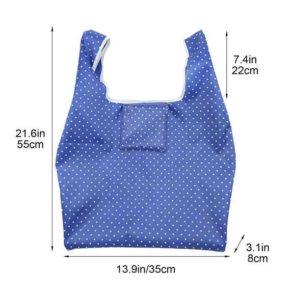 Bfogop Reusable Grocery Bags, Eco-Friendly Folding Tote Shopping Bag fits in Pocket, Washable Waterproof Nylon Pouch Bags Foldable Reusable Shopping Bags